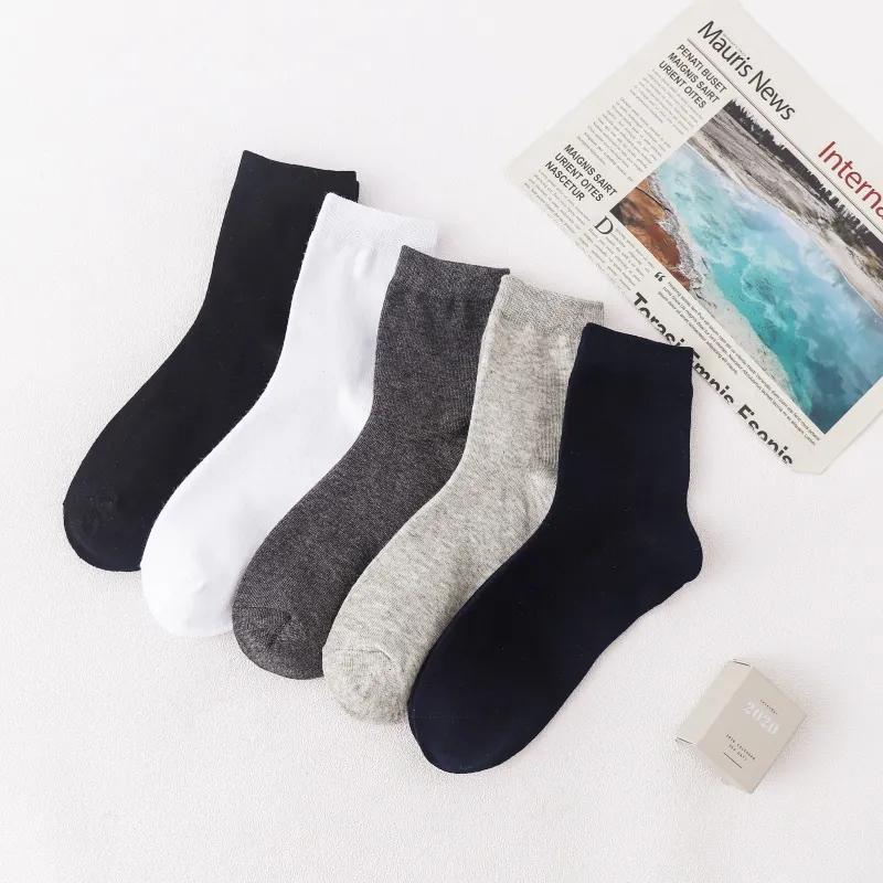 NOME Mid Calf Socks Men Multicolor Basic Mixed Color-6
