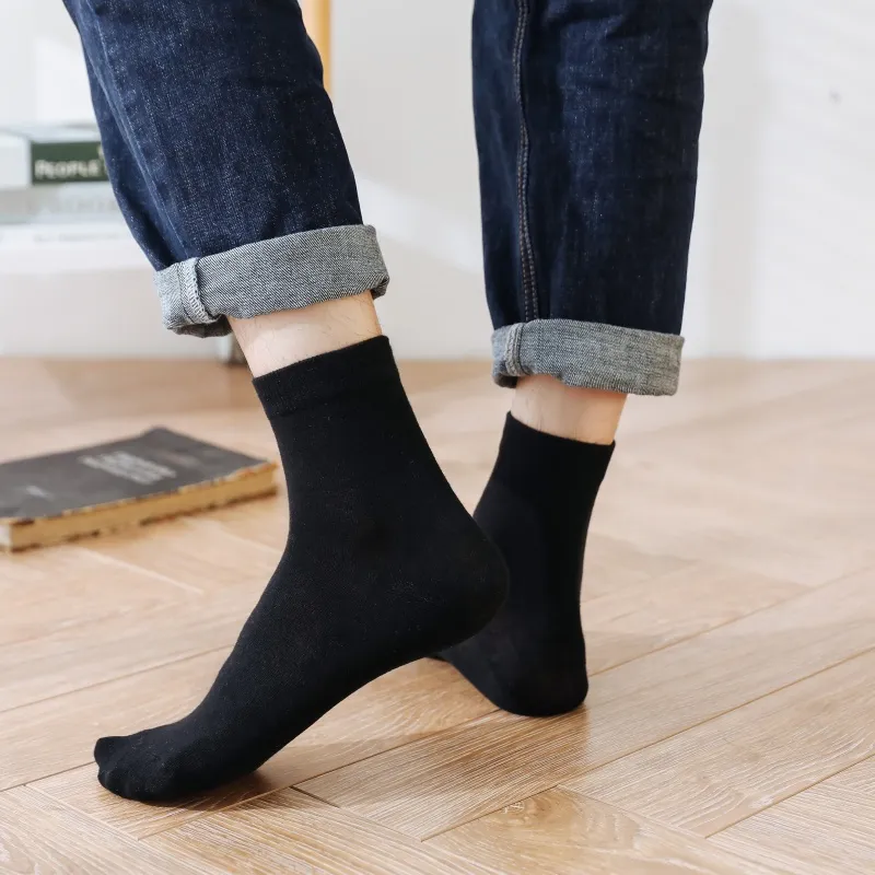 NOME Mid Calf Socks Men Multicolor Basic Mixed Color-1