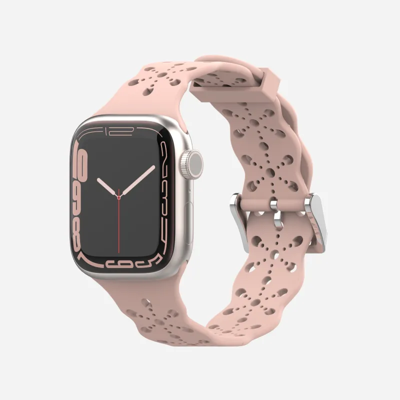XINGYAAN Watch Band Apple Compatibility Silicone Material-5