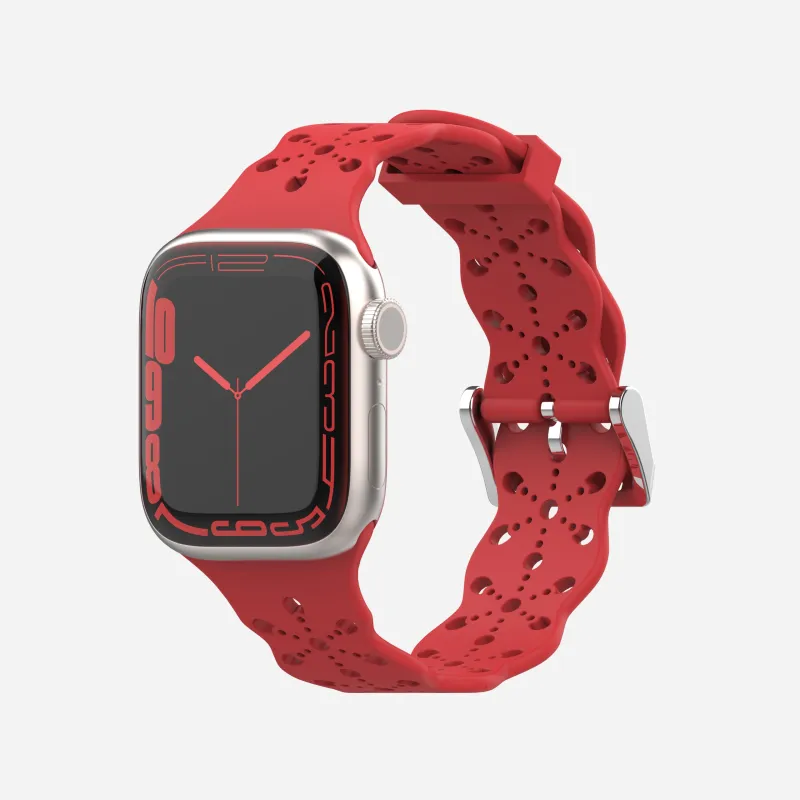XINGYAAN Watch Band Apple Compatibility Silicone Material-21