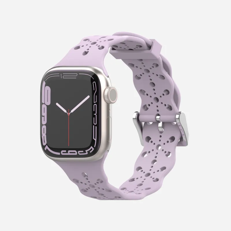 XINGYAAN Watch Band Apple Compatibility Silicone Material-1
