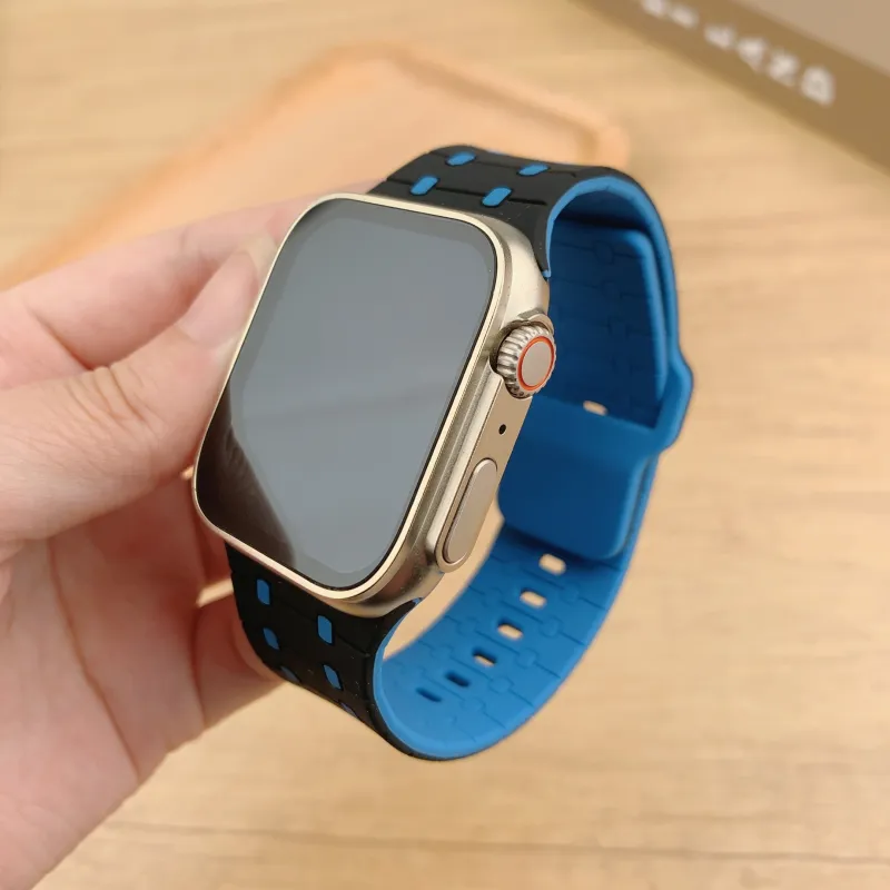 XINGYAAN Watch Band Apple Compatibility Silicone Material-3