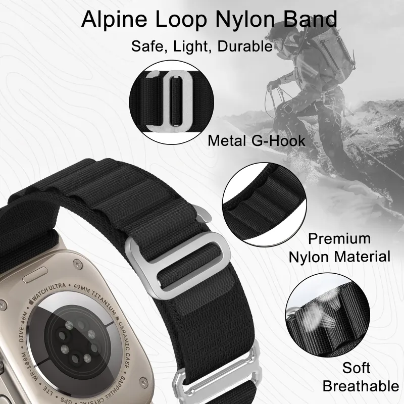 XINGYAAN Watch Band Apple Compatibility Nylon Material-7