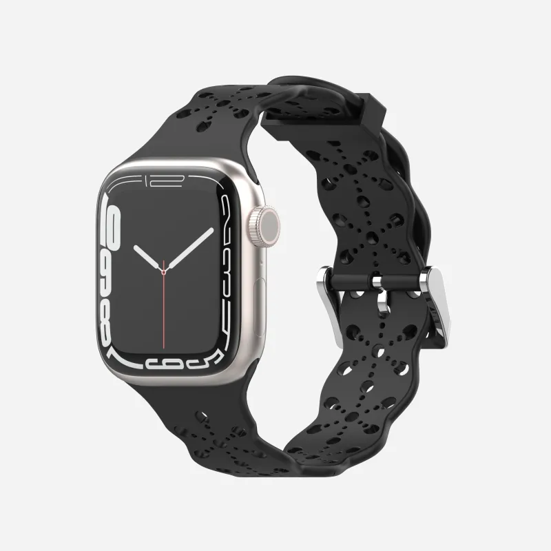 XINGYAAN Watch Band Apple Compatibility Silicone Material-41