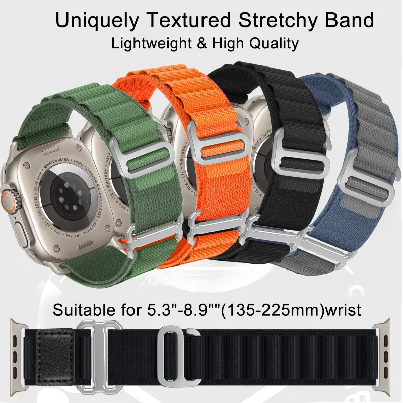 XINGYAAN Watch Band Apple Compatibility Nylon Material-6