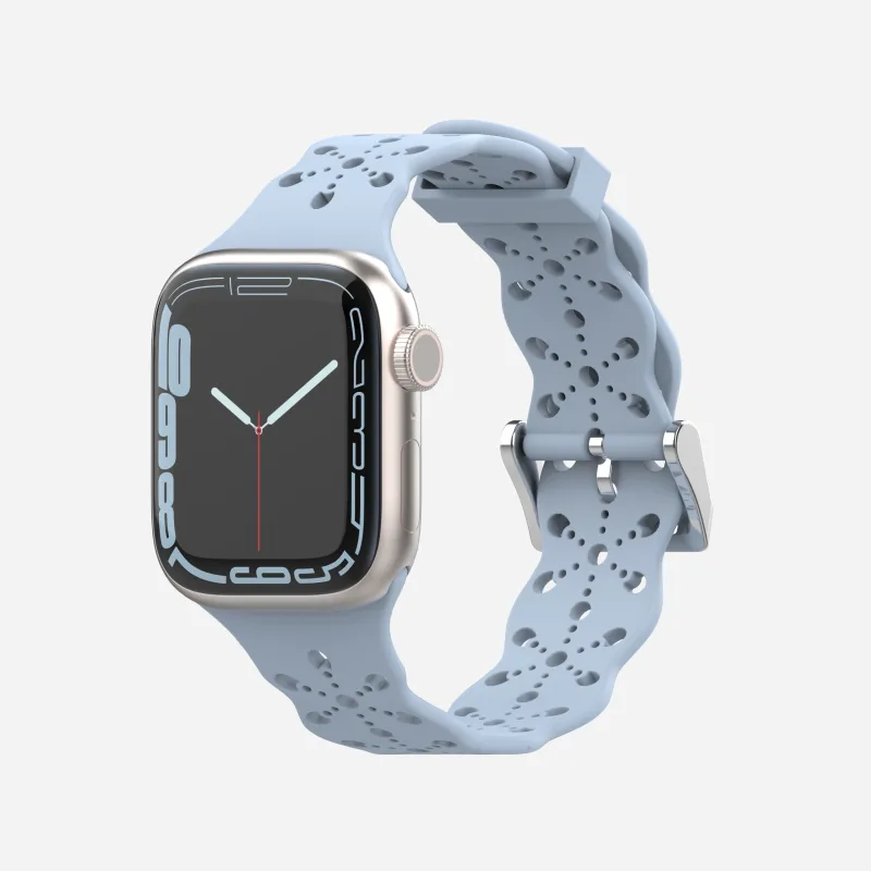XINGYAAN Watch Band Apple Compatibility Silicone Material-9