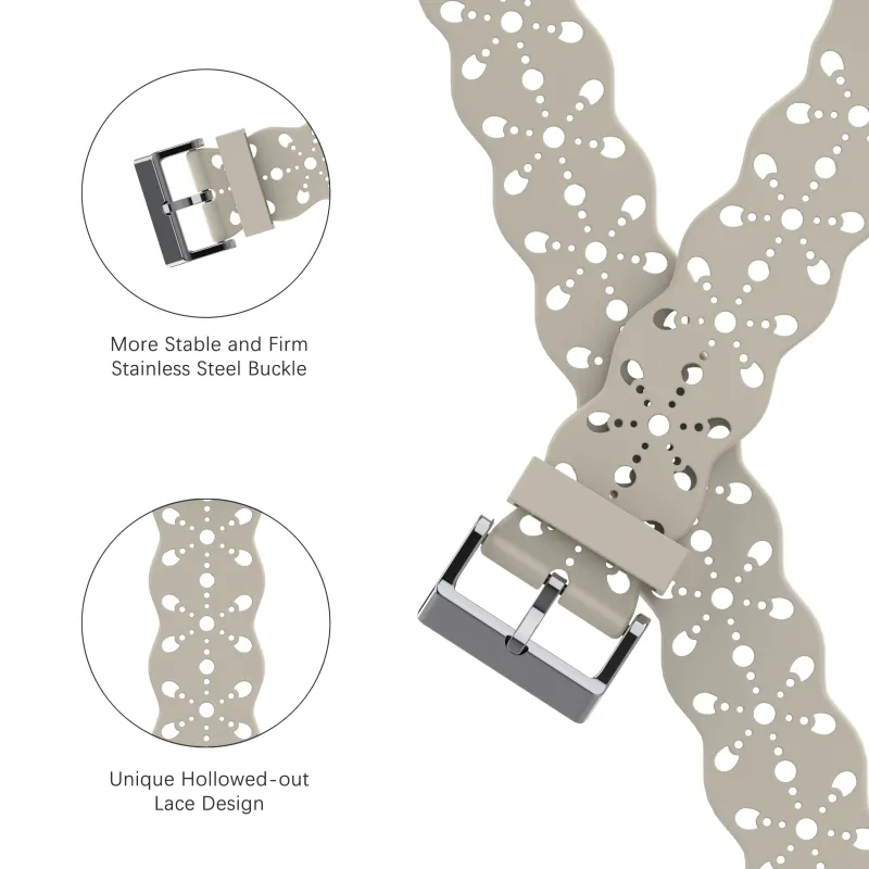 XINGYAAN Watch Band Apple Compatibility Silicone Material-26