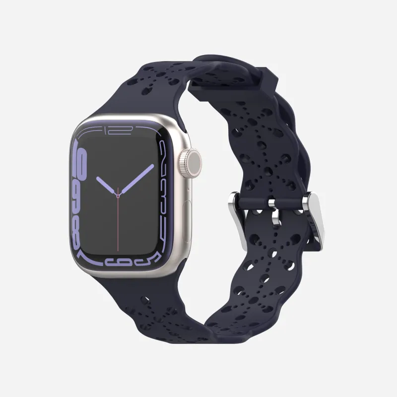 XINGYAAN Watch Band Apple Compatibility Silicone Material-37