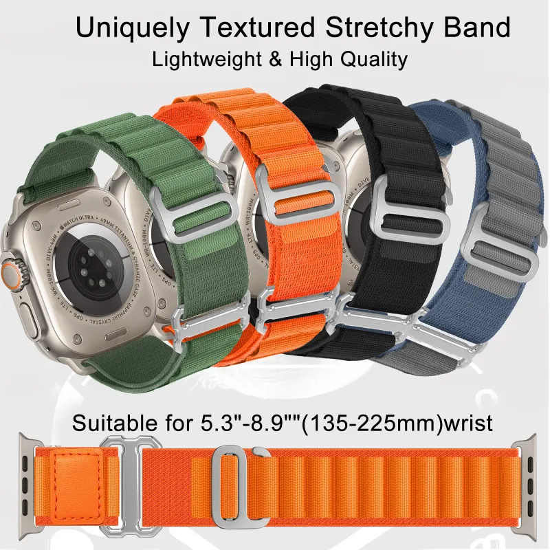 XINGYAAN Watch Band Apple Compatibility Nylon Material-2