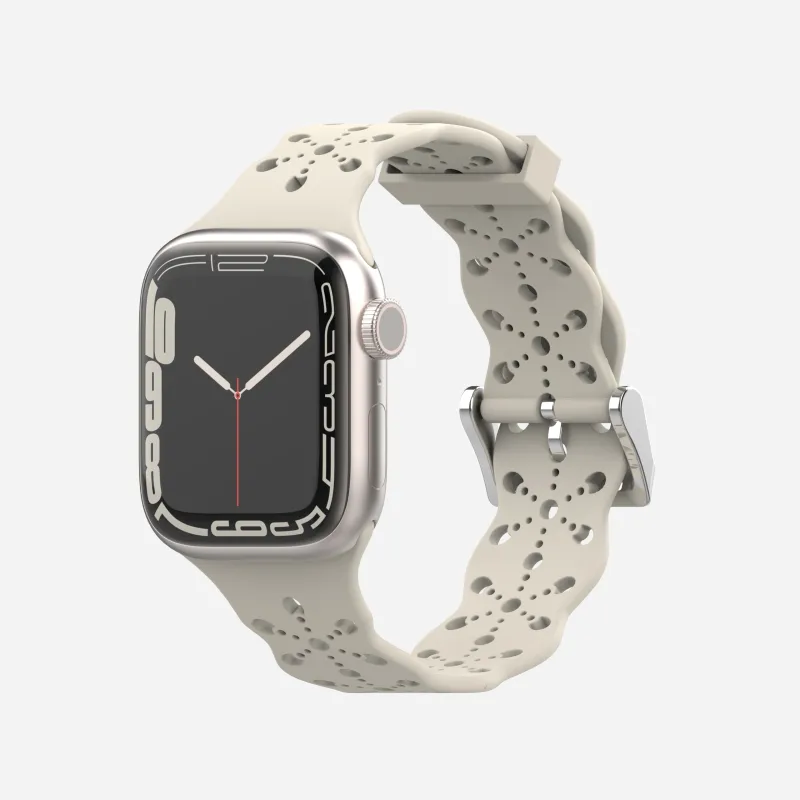 XINGYAAN Watch Band Apple Compatibility Silicone Material-25