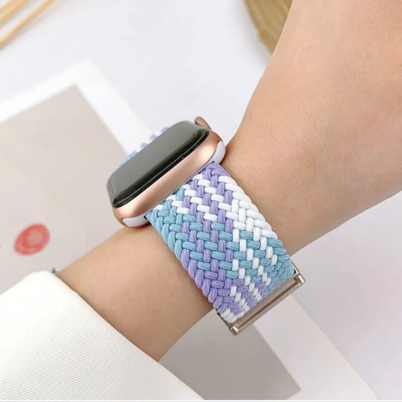 XINGYAAN Watch Band Apple Compatibility Nylon Material-17