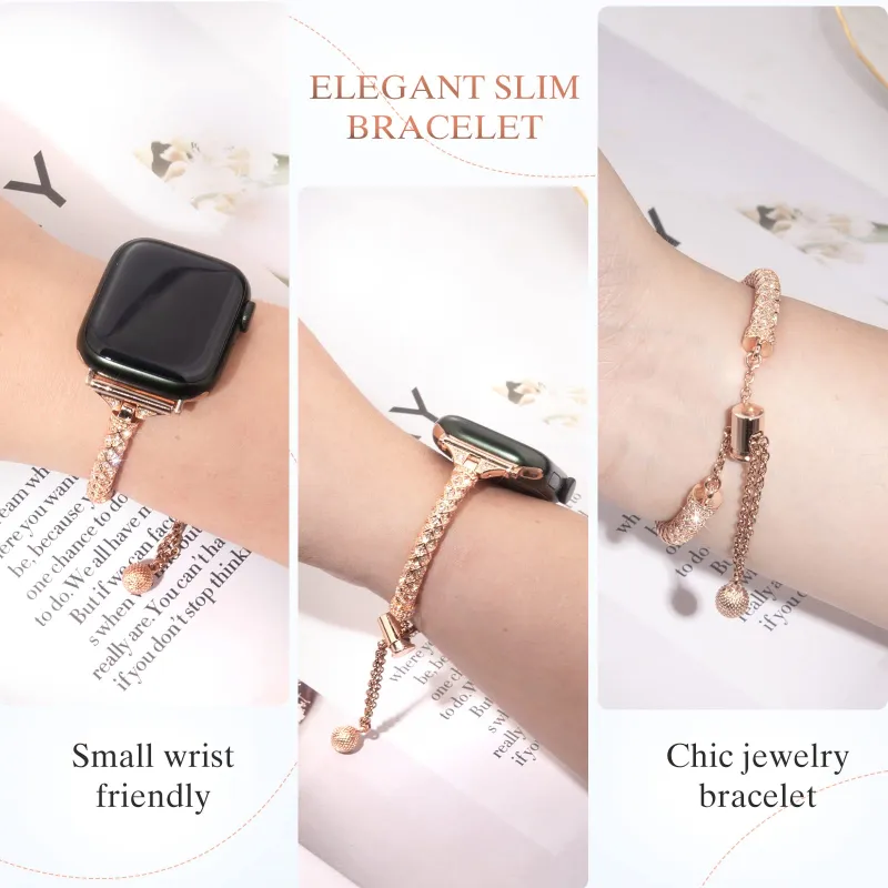 XINGYAAN Watch Band Apple Compatibility Metal-1