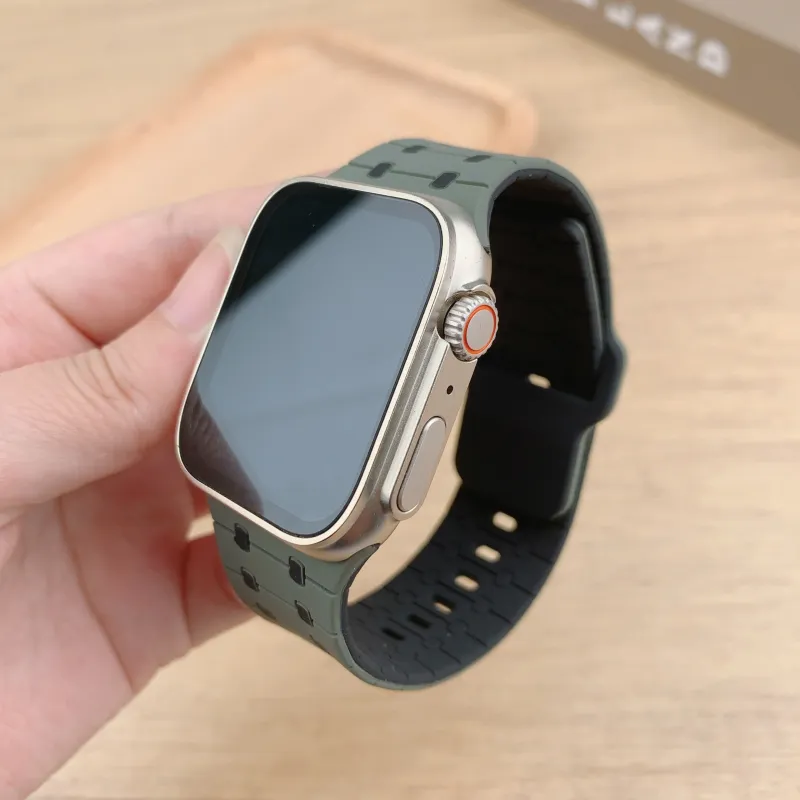 XINGYAAN Watch Band Apple Compatibility Silicone Material-11