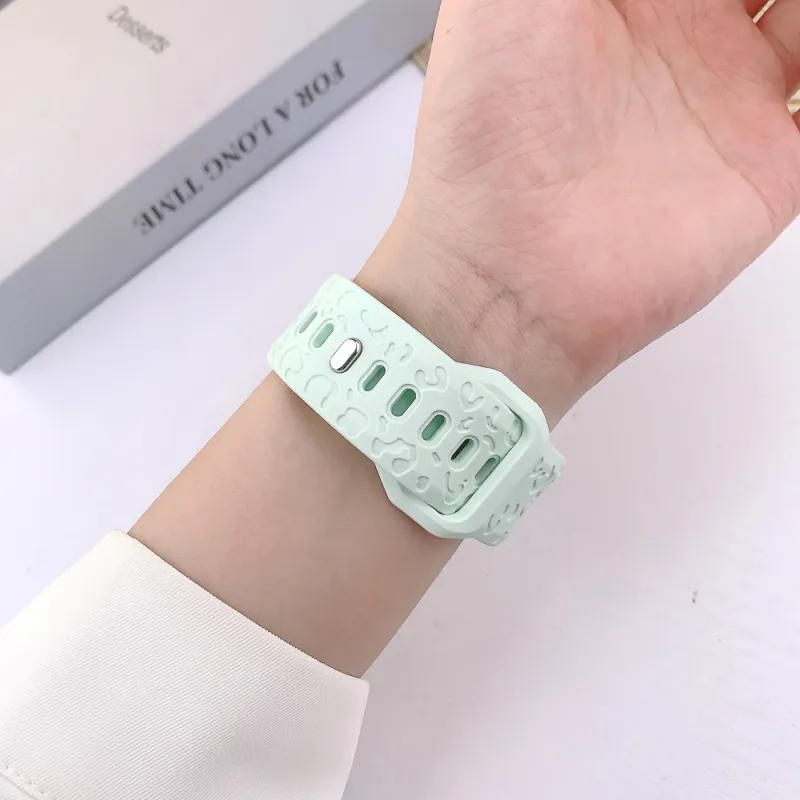 XINGYAAN Apple Compatibility Watch Band 38 49mm Silicone Material-4