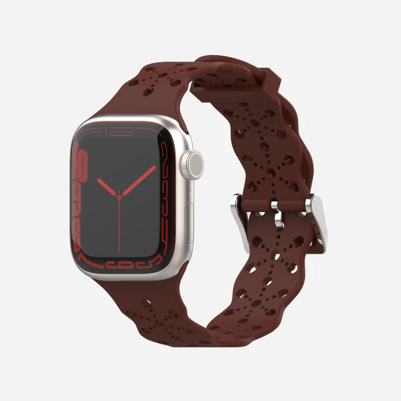 XINGYAAN Watch Band Apple Compatibility Silicone Material-17