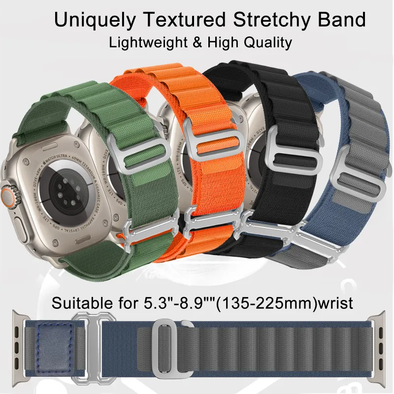 XINGYAAN Watch Band Apple Compatibility Nylon Material-10