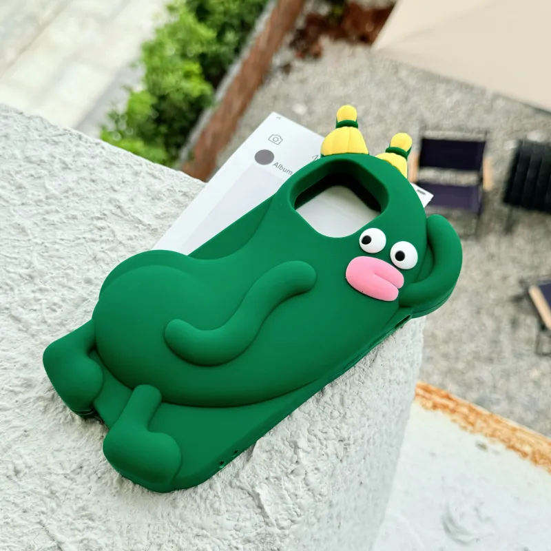 XINGYAAN Silicone Material 3D Effect Silicone Creative Styling Phone Case Protective Cover Cartoon-4