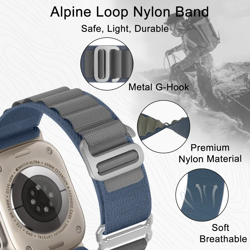 XINGYAAN Watch Band Apple Compatibility Nylon Material-11