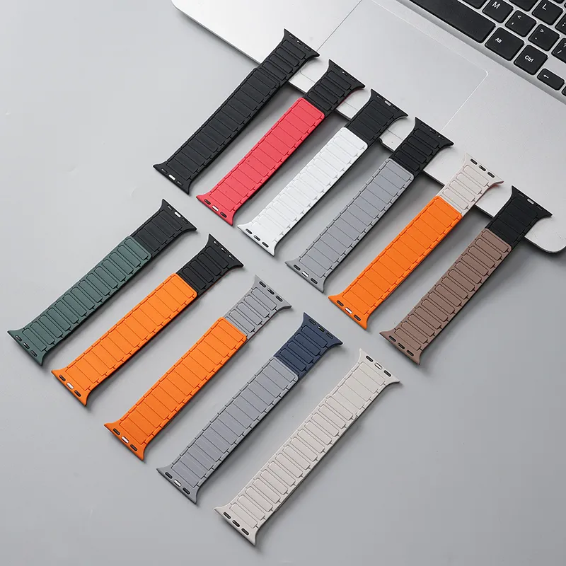 XINGYAAN Apple Compatibility Watch Band Liquid Silicone Material-1