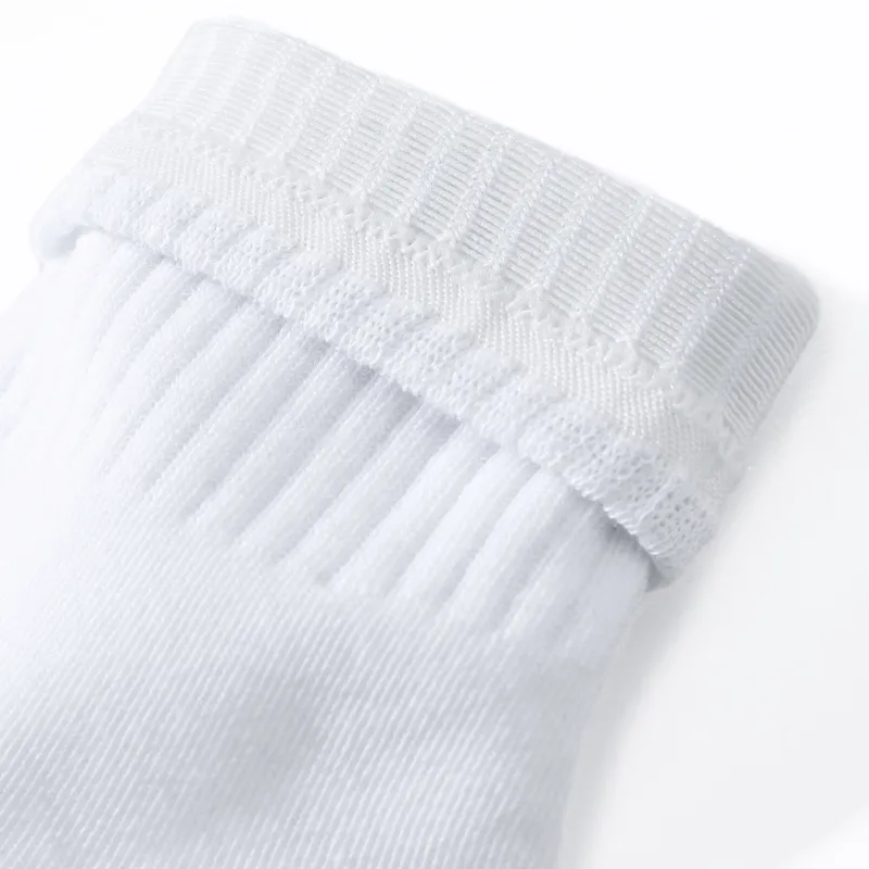 7 SEVFUN Mid Calf Socks Unisex Combo Set White-3
