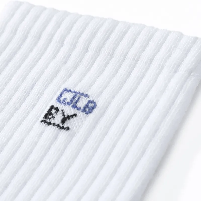 7 SEVFUN Mid Calf Socks Unisex Combo Set White-1