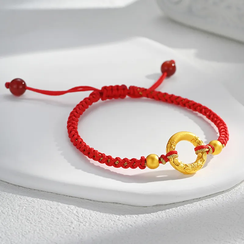 ZHONGYINYIJIN Gold Bracelet Unisex-1