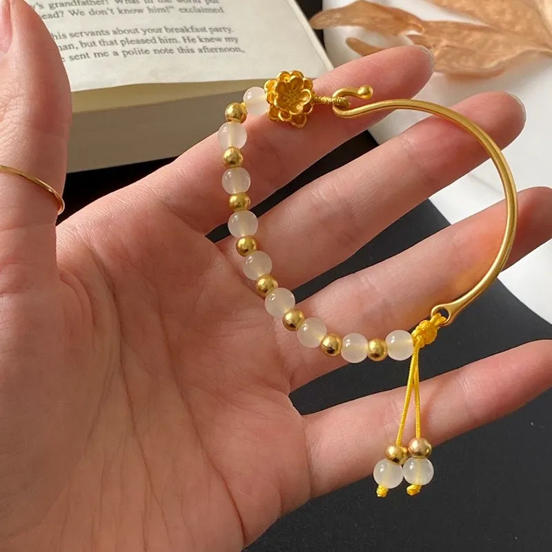 ZHONGYINYIJIN Gold Bracelet Unisex-1