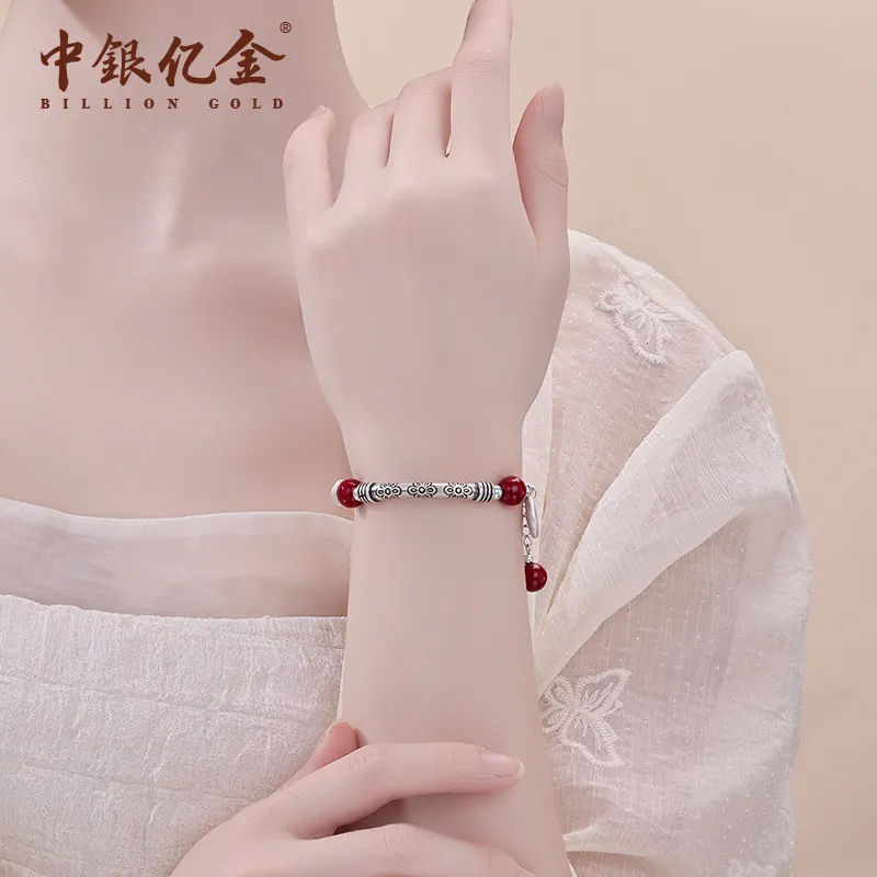 ZHONGYINYIJIN S925 Silver Bracelets Women's-1