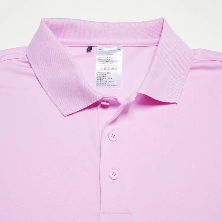 Adidas Polo Shirts Men Pink-2