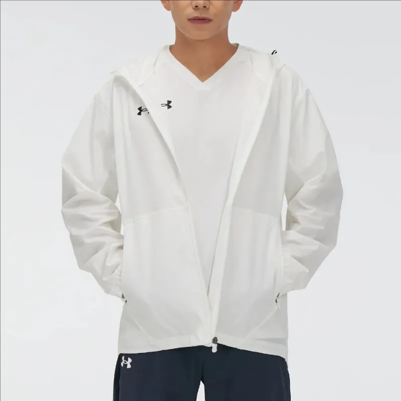 Under Armour Jacket Men's White Comes With Necklace-4