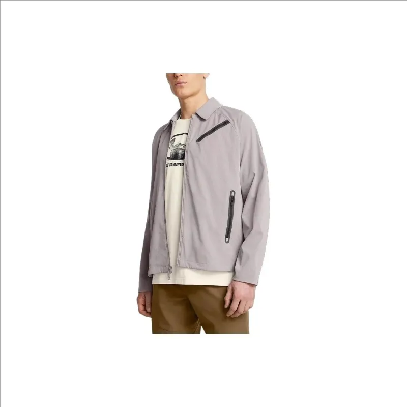 Under Armour Unstoppable Jackets Coats Men's Lipstick Carp Gray Comes With Necklace-3