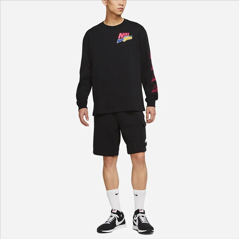 Nike Sportswear T-Shirt Unisex Black Shopping Bag Included-3