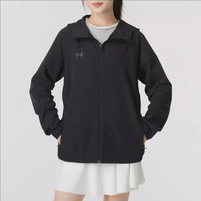 Under Armour Jacket Unisex Black Comes With Necklace-5