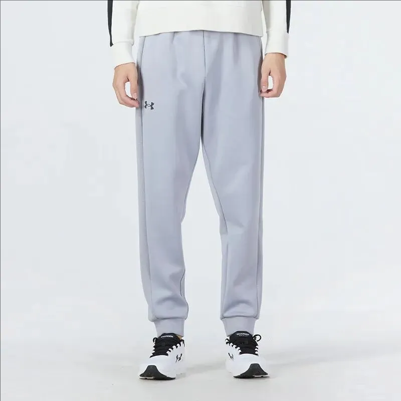 Under Armour Sportstyle Casual Pants Men's Medium Gray Comes With Necklace-4