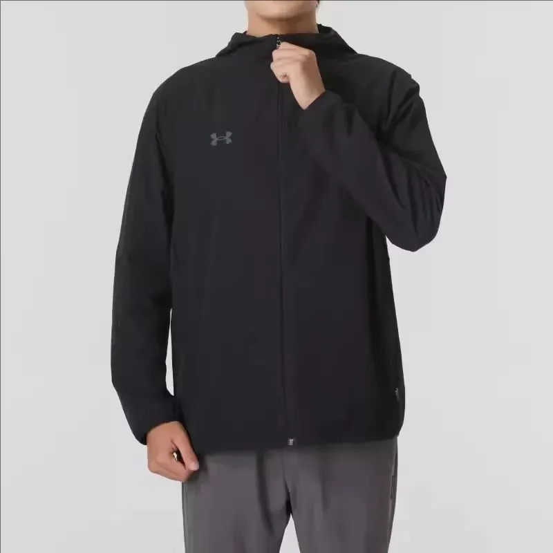 Under Armour Jacket Unisex Black Comes With Necklace-3