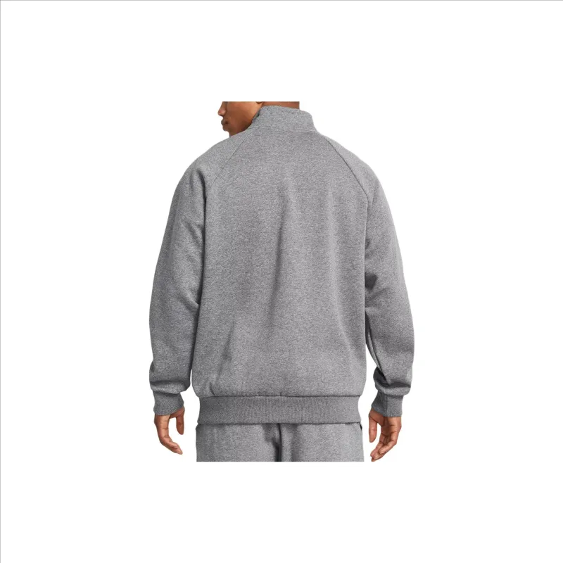 Under Armour UA Rival Sweatshirt Men's Gray Comes With Necklace-4