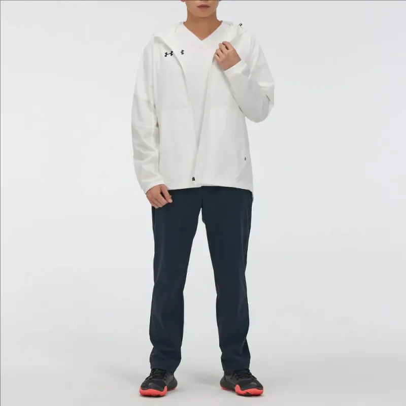 Under Armour Jacket Men's White Comes With Necklace-3
