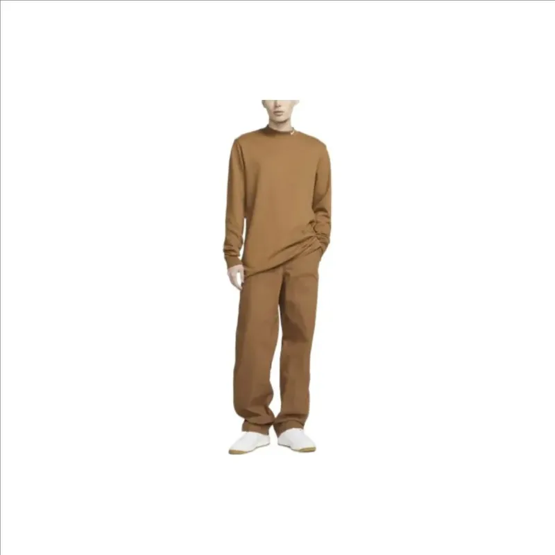 Nike T-Shirt Unisex Brown With Free Shopping Bag-1