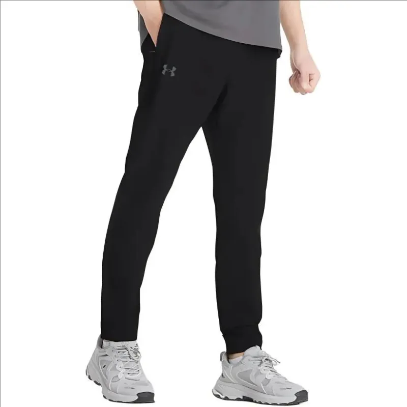 Under Armour Casual Pants Unisex Black Comes With Necklace-3
