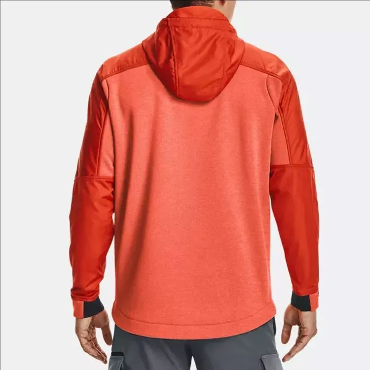 Under Armour ColdGear Jacket Men's Orange With Free Necklaces-4