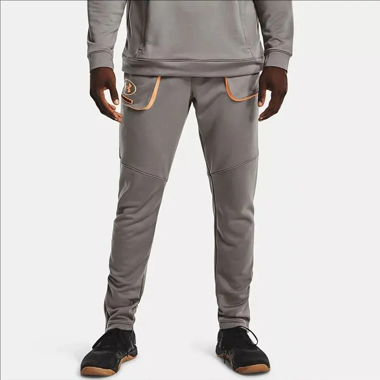 Under Armour Casual Pants Men's Deep Wolf Gray Comes With Necklace-3