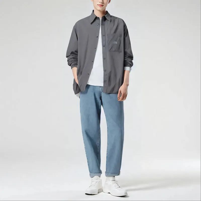 THE NORTH FACE Shirt Unisex Dark Gray-3