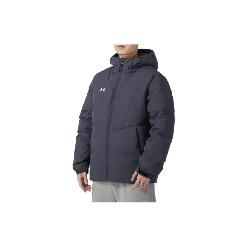 Under Armour Down Jacket Unisex Blue Comes With Necklace-4