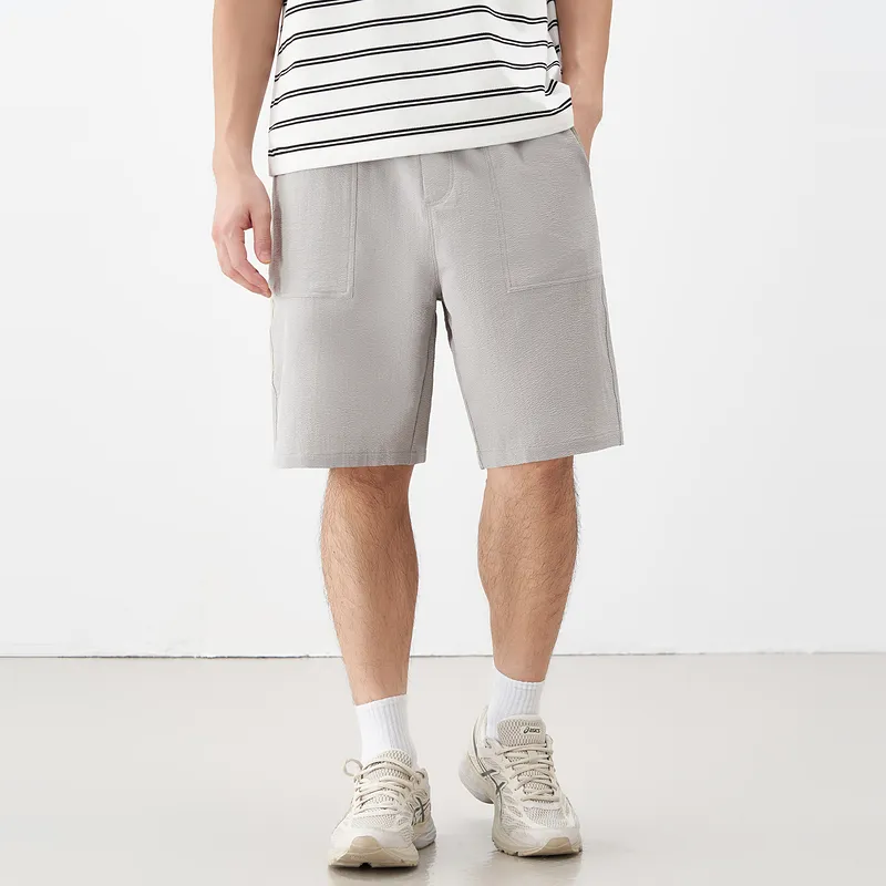 Gxg Jeans Casual Shorts Men's Light Gray Green-7