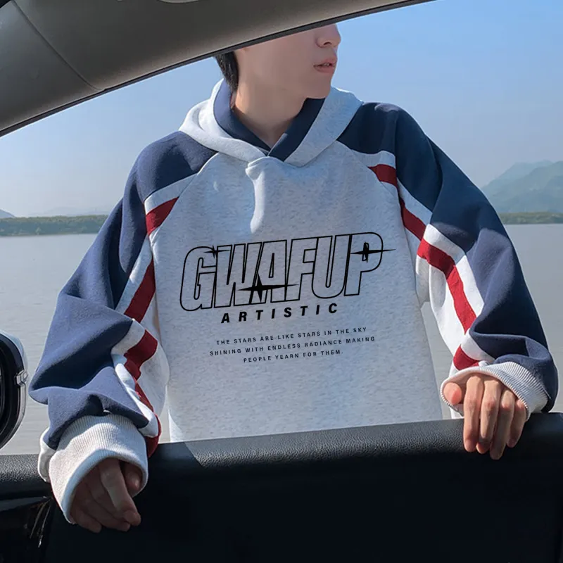 GWAF Sweatshirt Unisex Navy Blue & White Gray-3