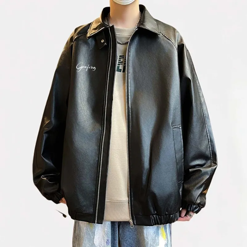 GWAF Leather Jacket Unisex Black-2