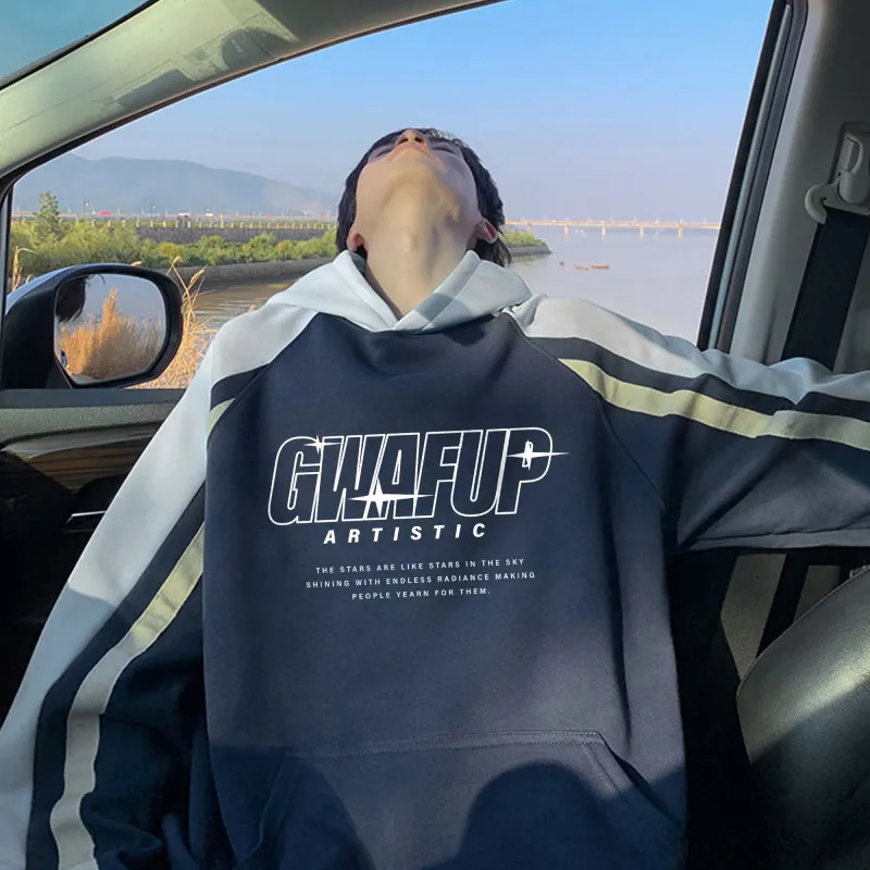 GWAF Sweatshirt Unisex Navy Blue & White Gray-12