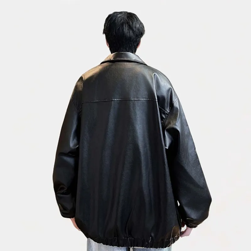 GWAF Leather Jacket Unisex Black-3