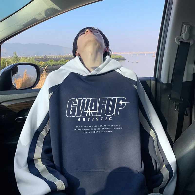 GWAF Sweatshirt Unisex Navy Blue & White Gray-19