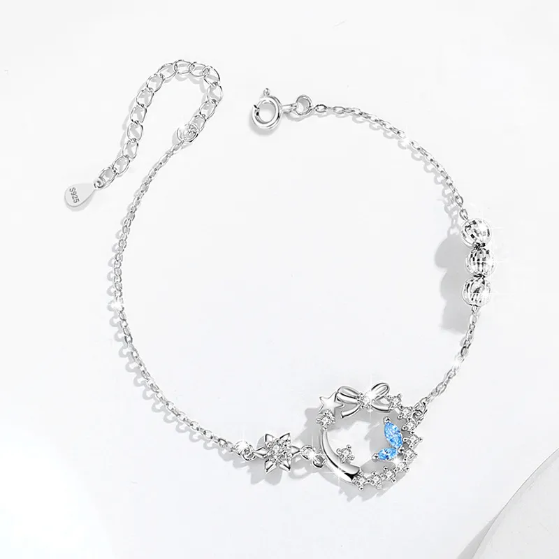KEMLAIDA 925 Sterling Silver Bracelets Women's-4
